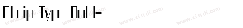 Ctrip Type Bold字体转换